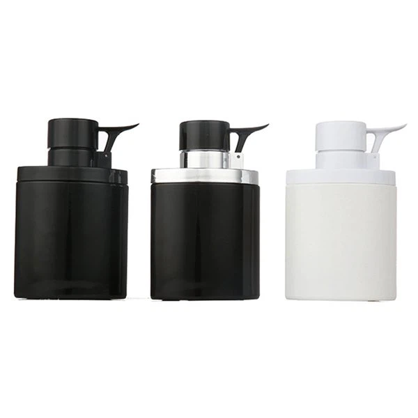 50ml 1.7oz Flint Glass Refillable Perfume Bottles, Round Portable Cologne Atomizer Empty Bottle with Spray Applicator for Travel (Crystal and Matte cover)