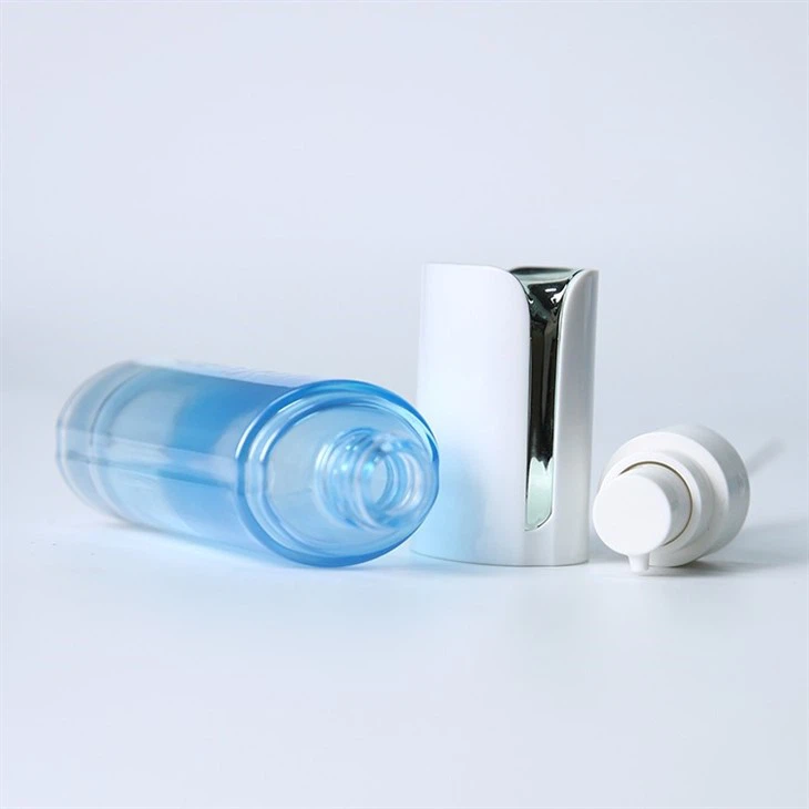 white cosmetic bottles