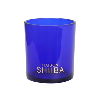 Blue Glass Candle Jars