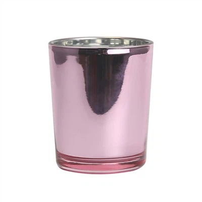 Pink Glass Candle Jar